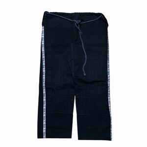 Vintage 90s Gameness Black Martial Arts Karate Drawstring Pants Size A2